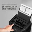 0043859784479-Fellowes AutoMax 90M - destructeur de documents coupe croisée mini-cut - 90 feuilles - Corbeille 17 li--2