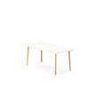 3617350004052-Table de réunion ROBIN - L160 x P80 x H73,5 cm - plateau blanc neige - pieds en hêtre massif--0