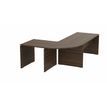 3617350001037-Bureau manager MOKA - avec angle et retour - L260 x P180 cm - plateau droit - imitation noyer brun--0