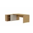 3617350000900-Bureau manager MOKA - L202 x P180 cm - avec console retour - plateau droit - imitation chêne clair--0
