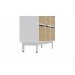 3617350005882-Socle 4 pieds en métal pour vestiaire CAMILLE 9 et 12 cases - hauteur 20 cm - blanc--1