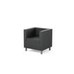 3617350000825-Fauteuil d'accueil GALWAY - 1 place - L71 x P62 x H72 cm - revêtement PU - noir--0