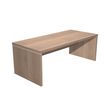 Bureau Manager FLORA - L180 x P90 cm - pieds panneaux - plateau imitation merisier arabis