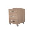Caisson mobile Flora - L41,8xH61,5xP52 cm - 3 tiroirs - merisier arabis