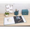 3130630176039-Exacompta OfficeByMe - Album photo classeur - 60 pages noires - bleu canard--1