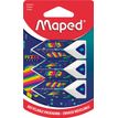 3154141195228-Maped Pixel Party - Blister de 3 gommes pyramide - coloris assortis--0