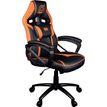 3328170286817-Fauteuil gamer NARUTO - accoudoirs fixes - appui-tête intégré - noir et orange--1
