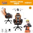 3328170286817-Fauteuil gamer NARUTO - accoudoirs fixes - appui-tête intégré - noir et orange--4