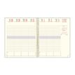 3660942084536-Agenda de bureau spiralé 16 mois Kaa - 1 semaine sur 2 pages - 18,5 x 22,5 cm - disponible dans différentes cou--3