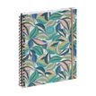 Agenda de bureau spiralé 16 mois Capucine - 1 semaine sur 2 pages - 15 x 21 cm - bleu - Exacompta