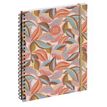 Agenda de bureau spiralé 16 mois Capucine - 1 semaine sur 2 pages - 15 x 21 cm - rose - Exacompta