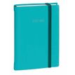 Agenda à élastique Silk - 1 jour par page - 12 x 17 cm - bleu turquoise - Quo Vadis