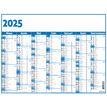 3664447165134-Calendrier Classic - 7 mois par face - 32 x 42 cm - bleu - Oberthur--1