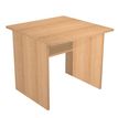 Bureau droit Trend - L80 - Pieds panneaux - plateau imitation hêtre