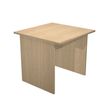 Bureau droit Trend - L80 - Pieds panneaux - plateau imitation chêne