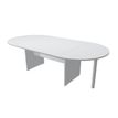 Table de réunion Trend - ovale - L220 cm - blanc