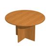 Table de réunion Trend - ronde - diam 120 - imitation aulne