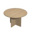 7331910011927-Table de réunion Trend - ronde - diam 120 - imitation chêne--0