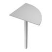 Angle de liaison à 90° pour Bureau Trend (pied non inclus) - plateau gris