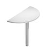 7331920001628-Extension demi-lune Trend - pied gris alu - plateau blanc--0