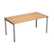 Bureau droit Trend - L160 - pieds arches - plateau imitation hêtre