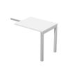 7331920001871-Retour direct pour Bureau Trend pieds métal arche - L80 - plateau blanc--0