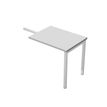 Retour direct pour Bureau Trend pieds métal arche - L120 - plateau gris