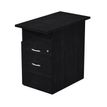 Caisson hauteur bureau Trend - L43xP80xH72 cm - 2 tiroirs dont 1 DS + 1 niche - imitation frêne noir