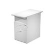 7331910006442-Caisson hauteur bureau Trend - L43xP80xH72 cm - 2 tiroirs dont 1 DS + 1 niche - gris--0
