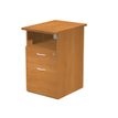 7331910007302-Caisson hauteur bureau Trend - L43xP60xH72 cm - 2 tiroirs dont 1 DS + 1 niche - imitation aulne--0