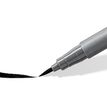 4007817098639-STAEDTLER Pigment soft brush 372 - 6 feutres pointe pinceau souple - gris & noir assortis--3