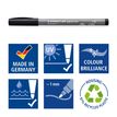 4007817099414-STAEDTLER Pigment pen 379 - 2 feutres - pointe ogive 1 mm - noir intense--3