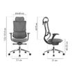 3760185021234-Fauteuil de bureau EGOSTAR Ultra - accoudoirs réglables - Appui-tête réglable - noir--5