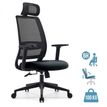 3760185024556-Fauteuil de bureau OPEN - accoudoirs réglables - appuie-tête réglable - noir--0