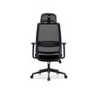 3760185024556-Fauteuil de bureau OPEN - accoudoirs réglables - appuie-tête réglable - noir--5
