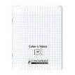 Conquérant Classique - Cahier polypro à rabat - 17 x 22 cm - 96 pages - grands carreaux (Seyes) - transparent