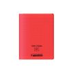 3020120123165-Conquérant Classique - Cahier polypro à rabat - 17 x 22 cm - 96 pages - grands carreaux (Seyes) - rou--0