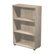 Bibliothèque mi-haute Trend - L80xP35xH120 cm - 2 étagères - imitation chêne canadien
