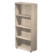 Bibliothèque haute Trend - L80xP35xH180 cm - 3 étagères - imitation chêne canadien