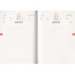 3592930025965-Agenda RDC reliure intégra année scolaire BOUCHUT "Gamme in the air" 12,5 x 17,5 cm coloris gris PEFC--2