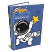 Agenda RDC reliure intégra BOUCHUT "Cosmo Space" 12,5 x 17,5 cm coloris bleu 