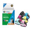 6937173407890-Cartouche compatible HP 363 - Pack de 4 - noir, cyan, magenta, jaune, magenta clair, cyan clair- G&G--0