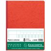 Exacompta - Piqûre comptable - 8 colonnes par page - 32 x 25 cm - 80 pages - rouge