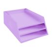 9002493116962-Exacompta Aquarel - Corbeille à courrier 3 niveaux - mauve-P_405110132_2-1