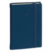 Agenda à élastique Silk President Prestige - 1 semaine sur 2 pages - 21 x 27 cm - bleu marine - Quo Vadis