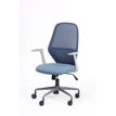 3701338802218-Fauteuil de bureau TIME - accoudoirs fixes gris clair - bleu-P_405113818_2-1