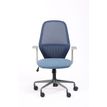 3701338802218-Fauteuil de bureau TIME - accoudoirs fixes gris clair - bleu-P_405113818_3-2