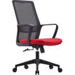 Fauteuil de bureau ZIGY - accoudoirs fixes - rouge