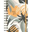 Agenda à spirale Floral kaki - 1 jour par page - Bouchut