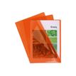 Exacompta - 100 Pochettes coin - A4 - 13/100 - orange